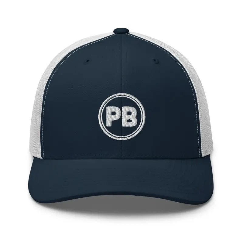 PB Trucker Hat Blue / White